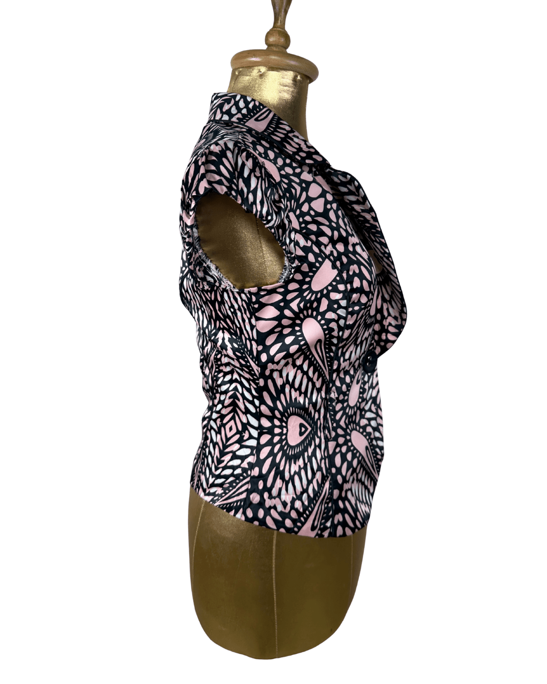 Nominal One - Button Fitted Blouse - Funkify