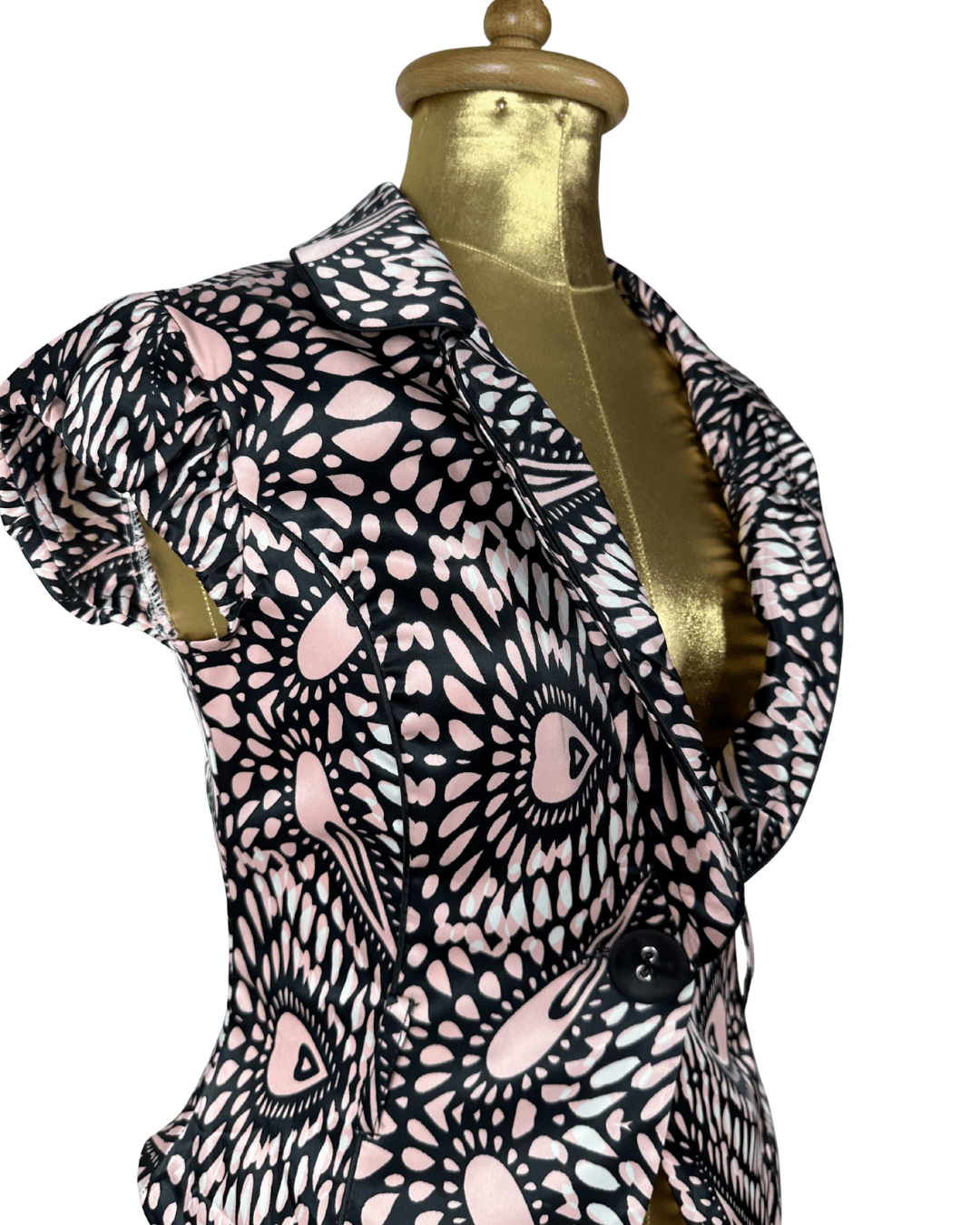 Nominal One - Button Fitted Blouse - Funkify