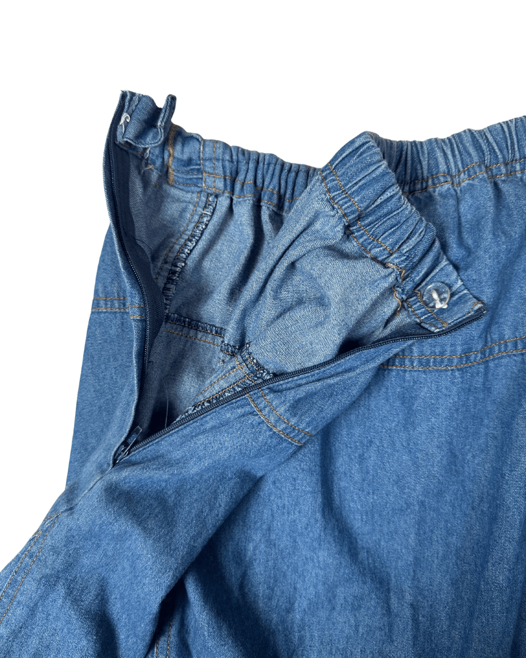 North Style Denim A - Line Midi Skirt - XL - Funkify