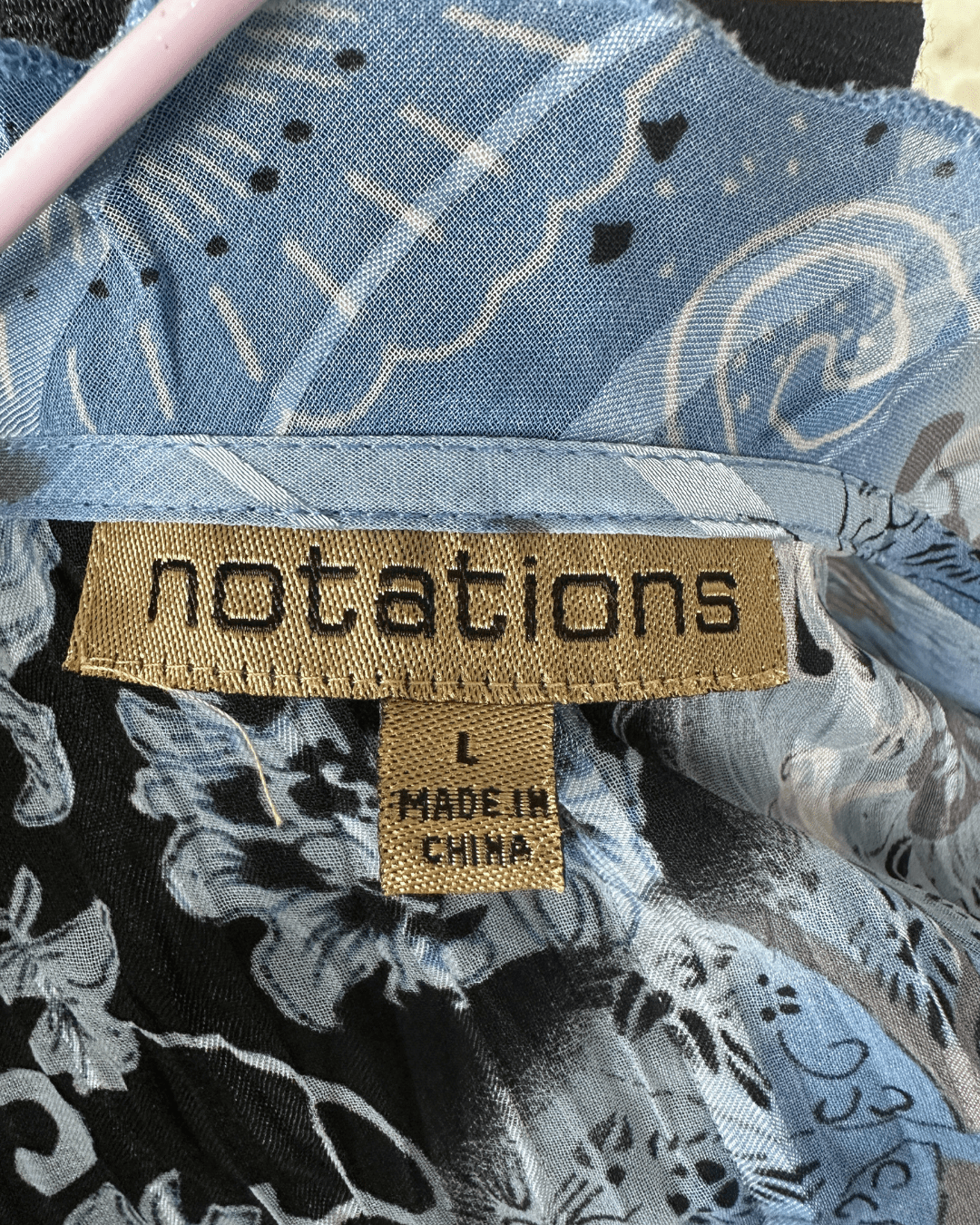 Notations Tie - Front Ruffled Blouse – Lightweight & Flowy - Funkify