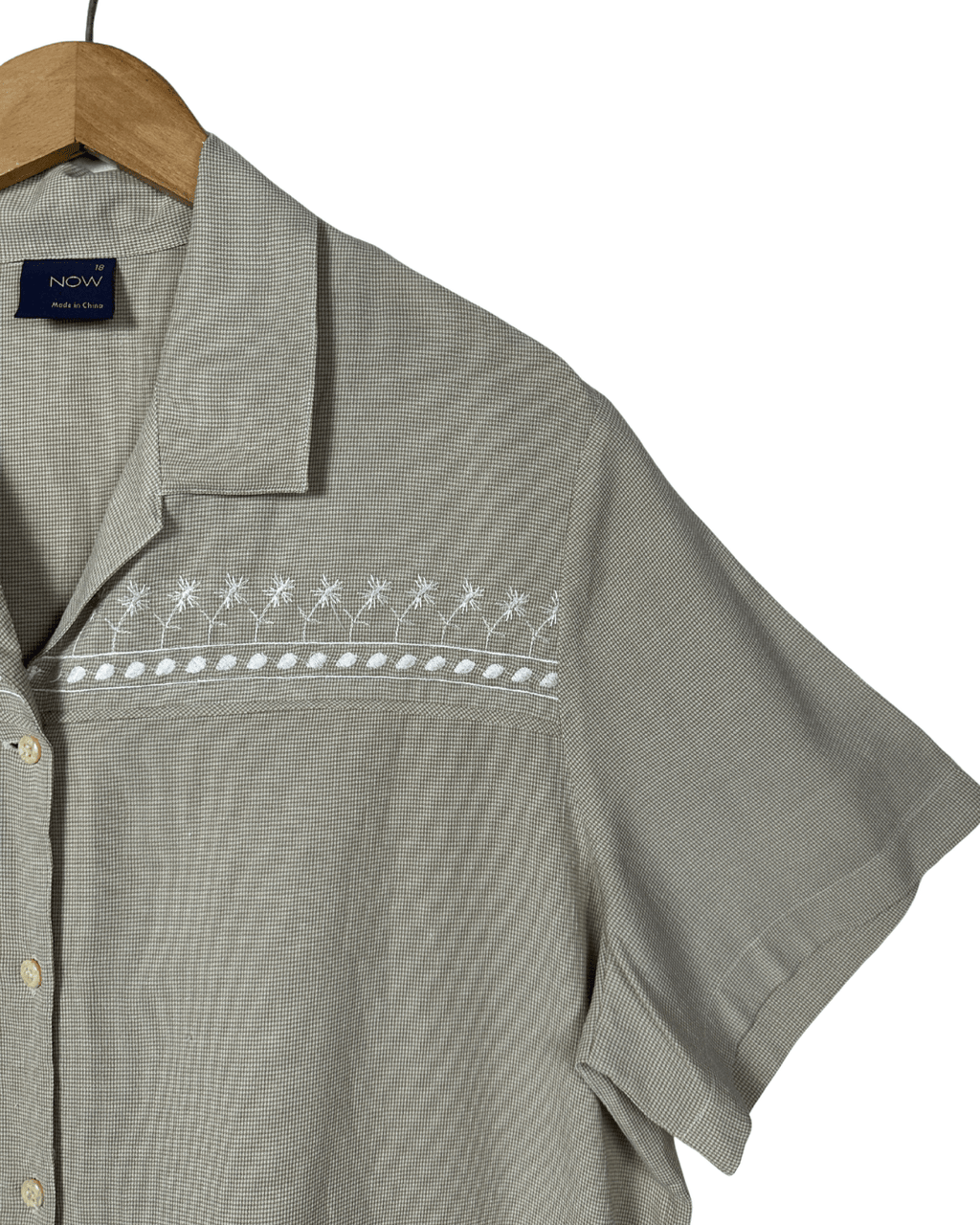 Now Embroidered Shirt 2XL - Funkify
