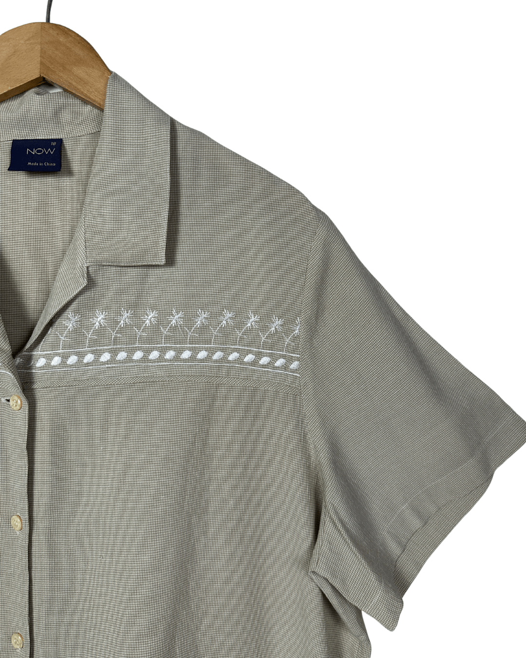 Now Embroidered Shirt 2XL - Funkify