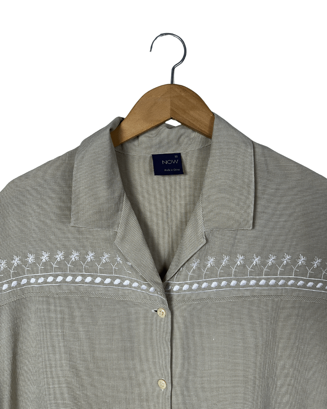 Now Embroidered Shirt 2XL - Funkify