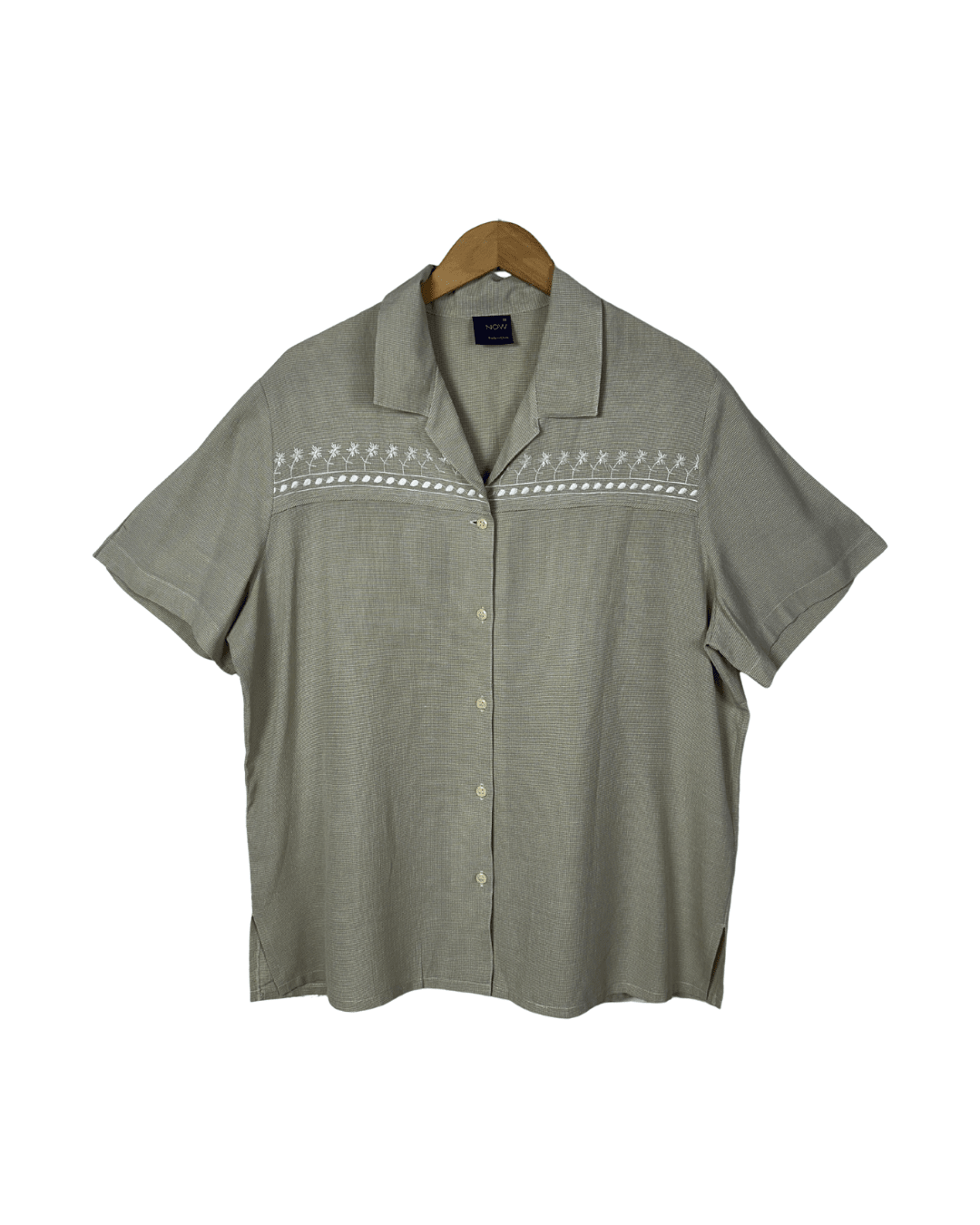 Now Embroidered Shirt 2XL - Funkify