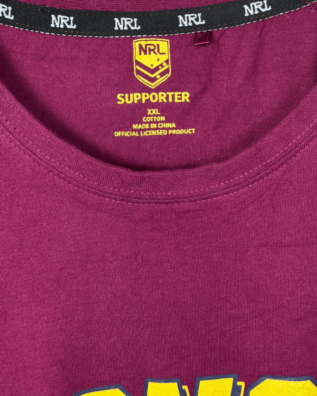 NRL Broncos T-Shirt 2XL - Funkify