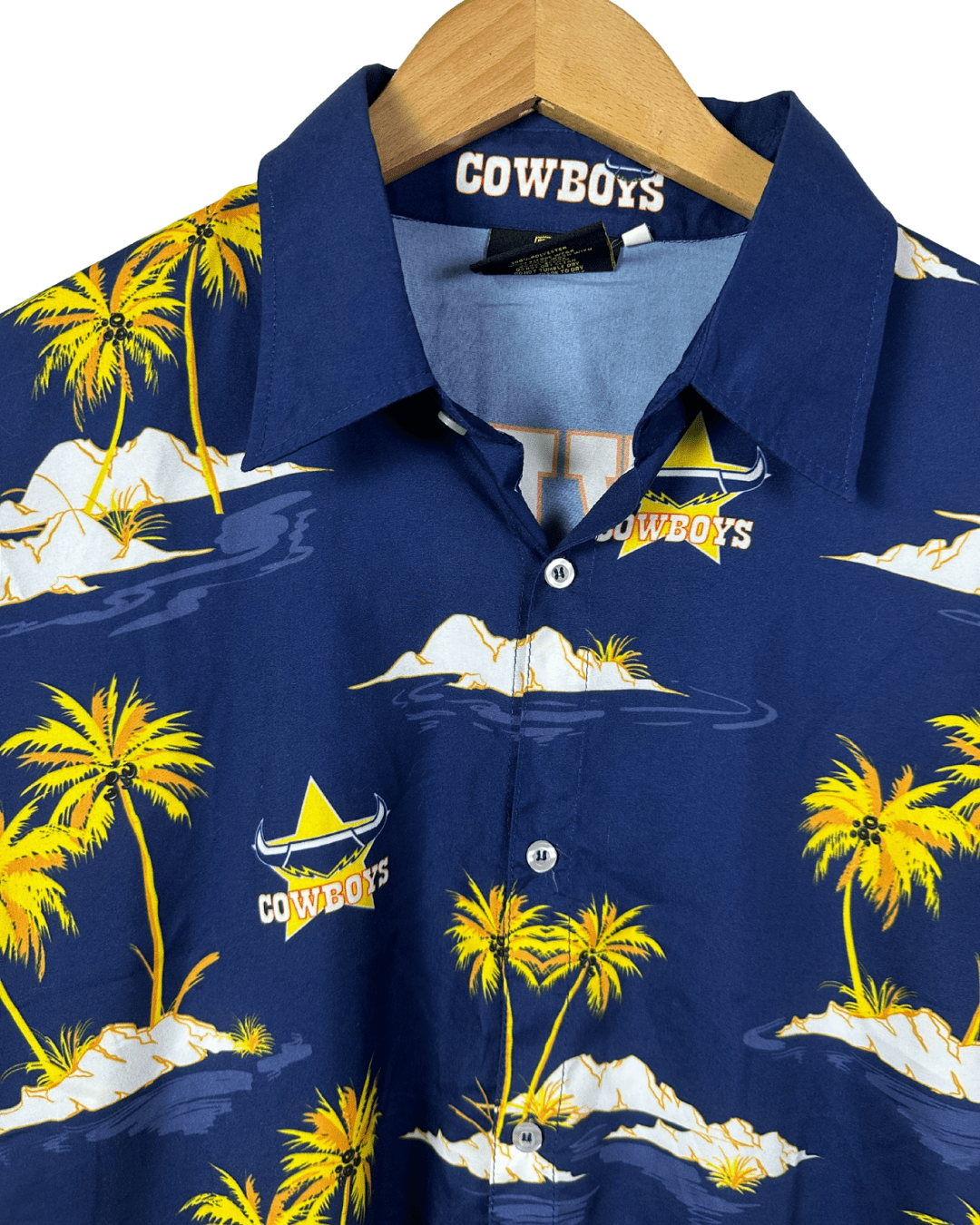 NRL North Queensland Cowboys Hawaiian Men's Shirt 4XL - Funkify