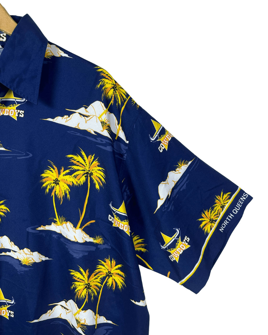 NRL North Queensland Cowboys Hawaiian Men's Shirt 4XL - Funkify