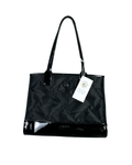 NWT Kurt Geiger Black Nylon & Patent Shopper Tote (With Dust Bag) - Funkify
