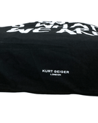NWT Kurt Geiger Black Nylon & Patent Shopper Tote (With Dust Bag) - Funkify