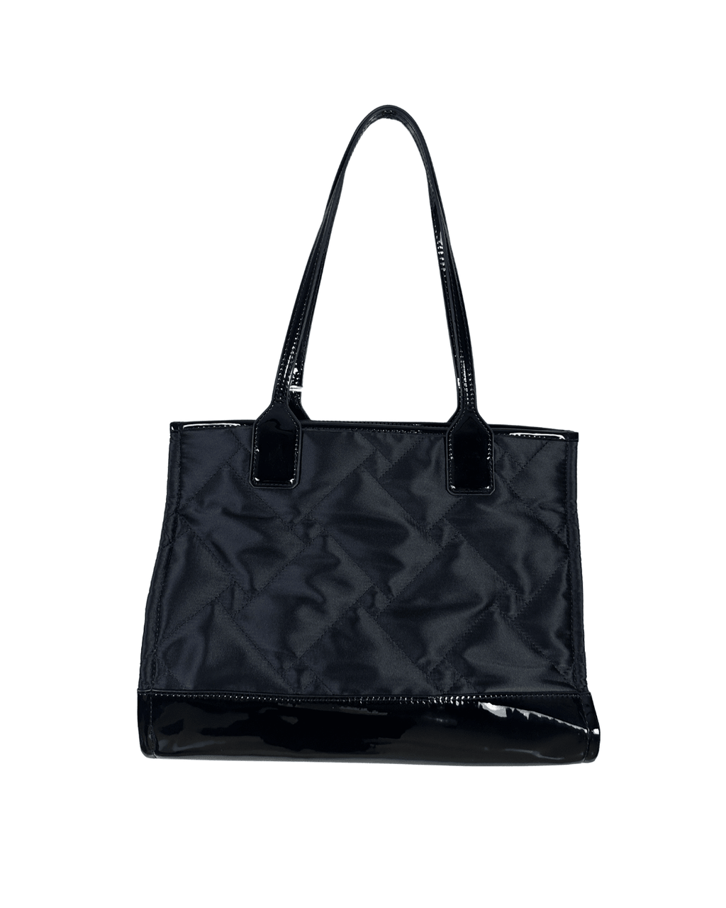 NWT Kurt Geiger Black Nylon & Patent Shopper Tote (With Dust Bag) - Funkify