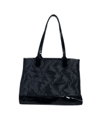 NWT Kurt Geiger Black Nylon & Patent Shopper Tote (With Dust Bag) - Funkify