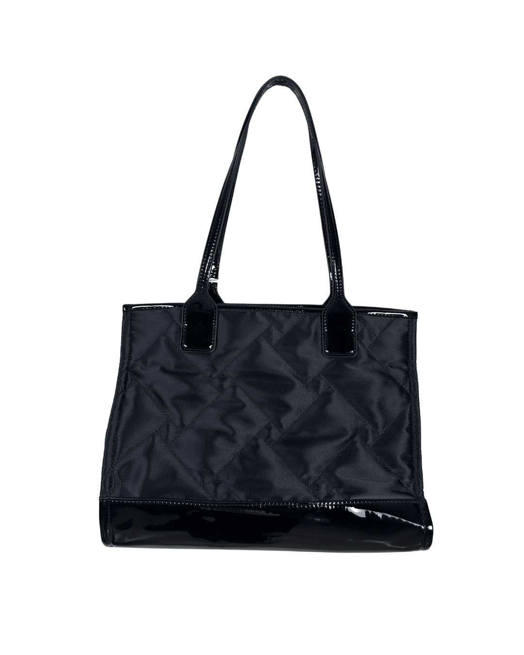 NWT Kurt Geiger Black Nylon & Patent Shopper Tote (With Dust Bag) - Funkify