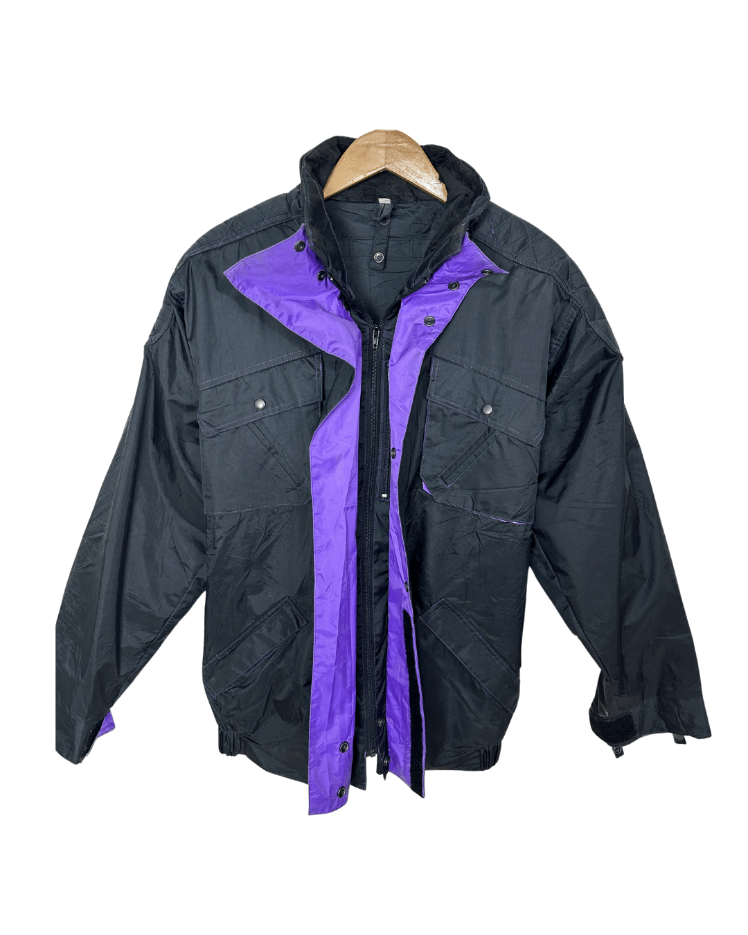 Nylon Moto Jacket Large - Funkify