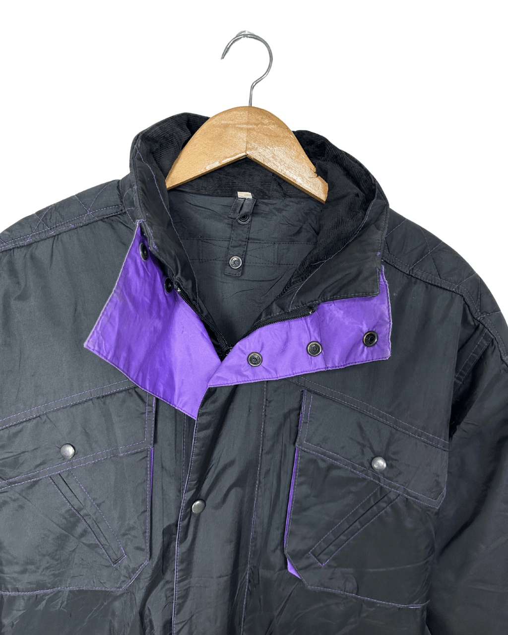 Nylon Moto Jacket Large - Funkify