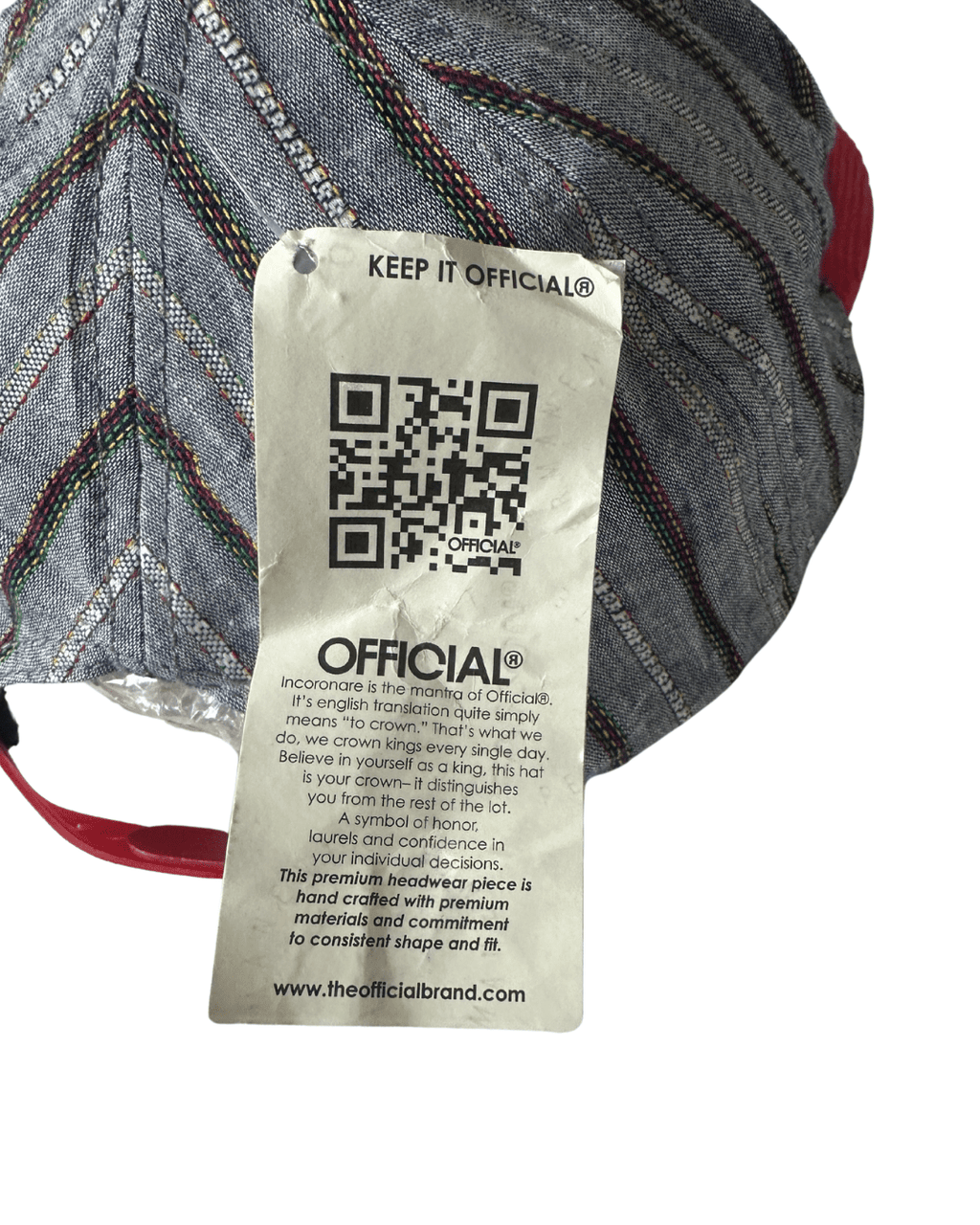 Official Crown of Laurel Cap –California Bear Striped Corduroy (NWT) - Funkify