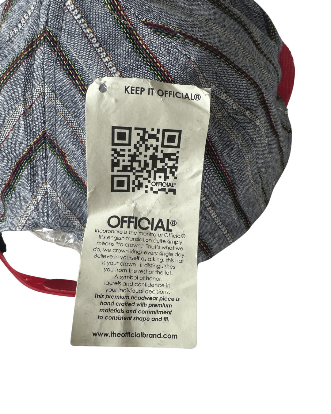 Official Crown of Laurel Cap –California Bear Striped Corduroy (NWT) - Funkify