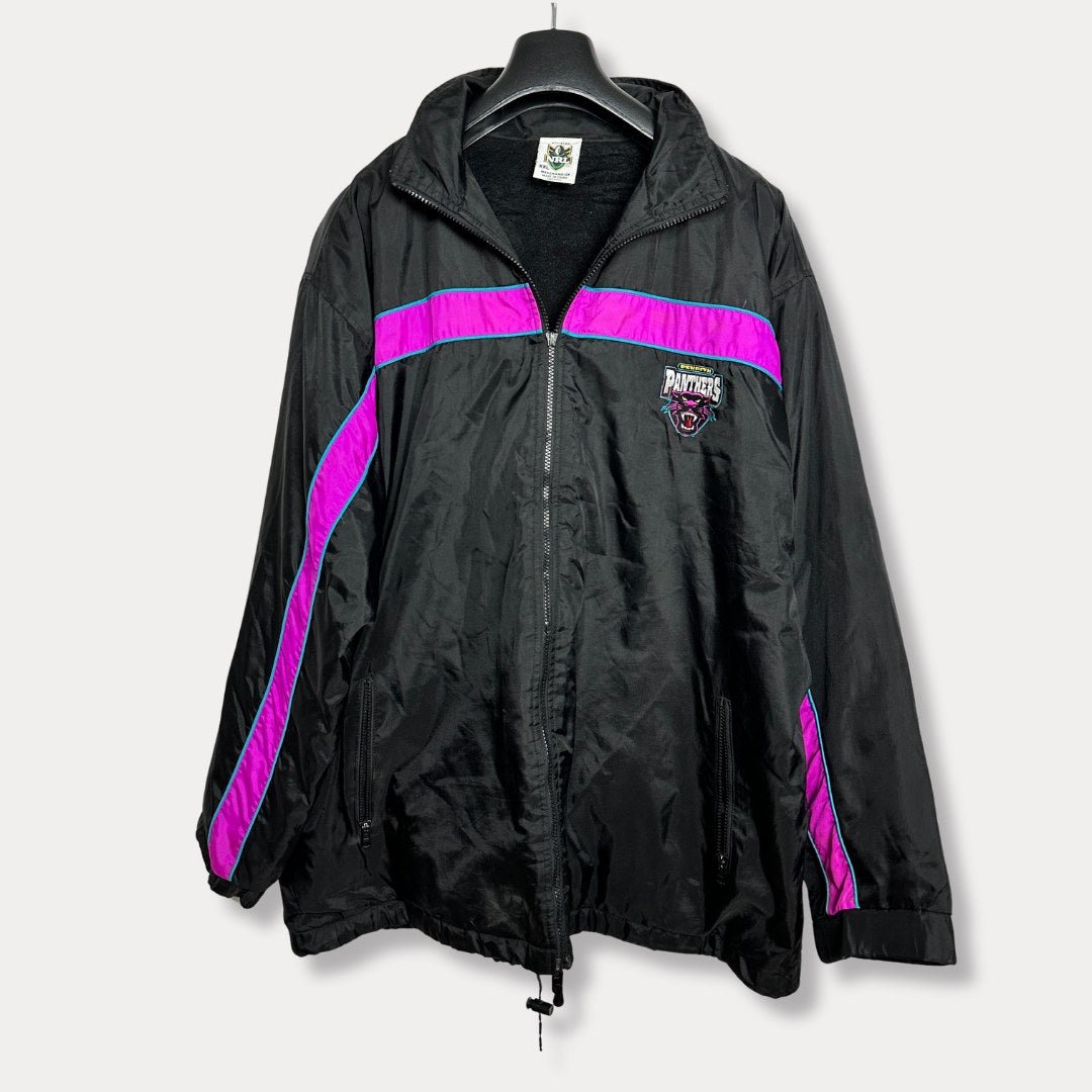 Official Panthers NRL Fleece-lined Jacket with Foldable Hood 2XL - Funkify