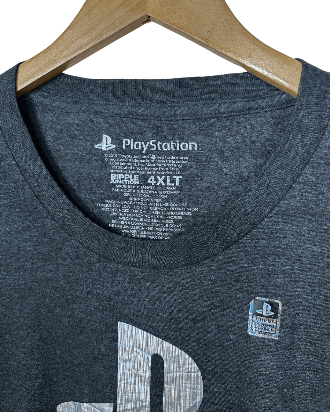 Officially Licensed Playstation Graphic T-shirt 4XL - Funkify