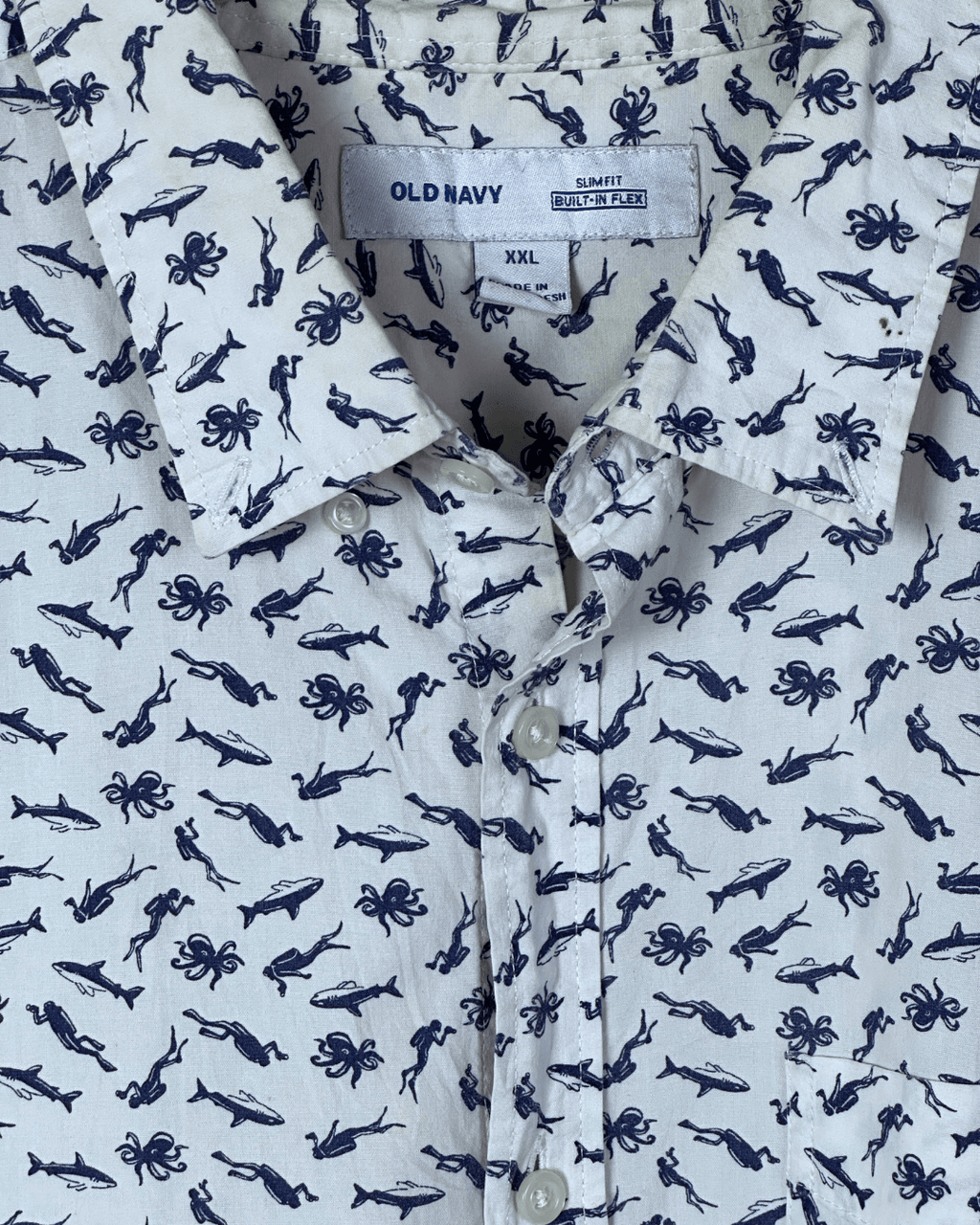 Old Navy Slim Fit Shirt 2XL - Funkify