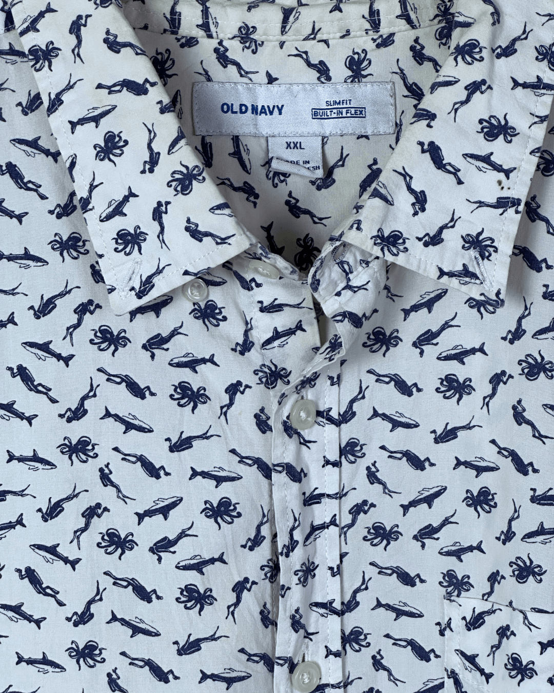 Old Navy Slim Fit Shirt 2XL - Funkify