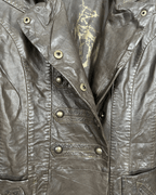 One Step Brown Sheep Leather Women's Coat - Funkify