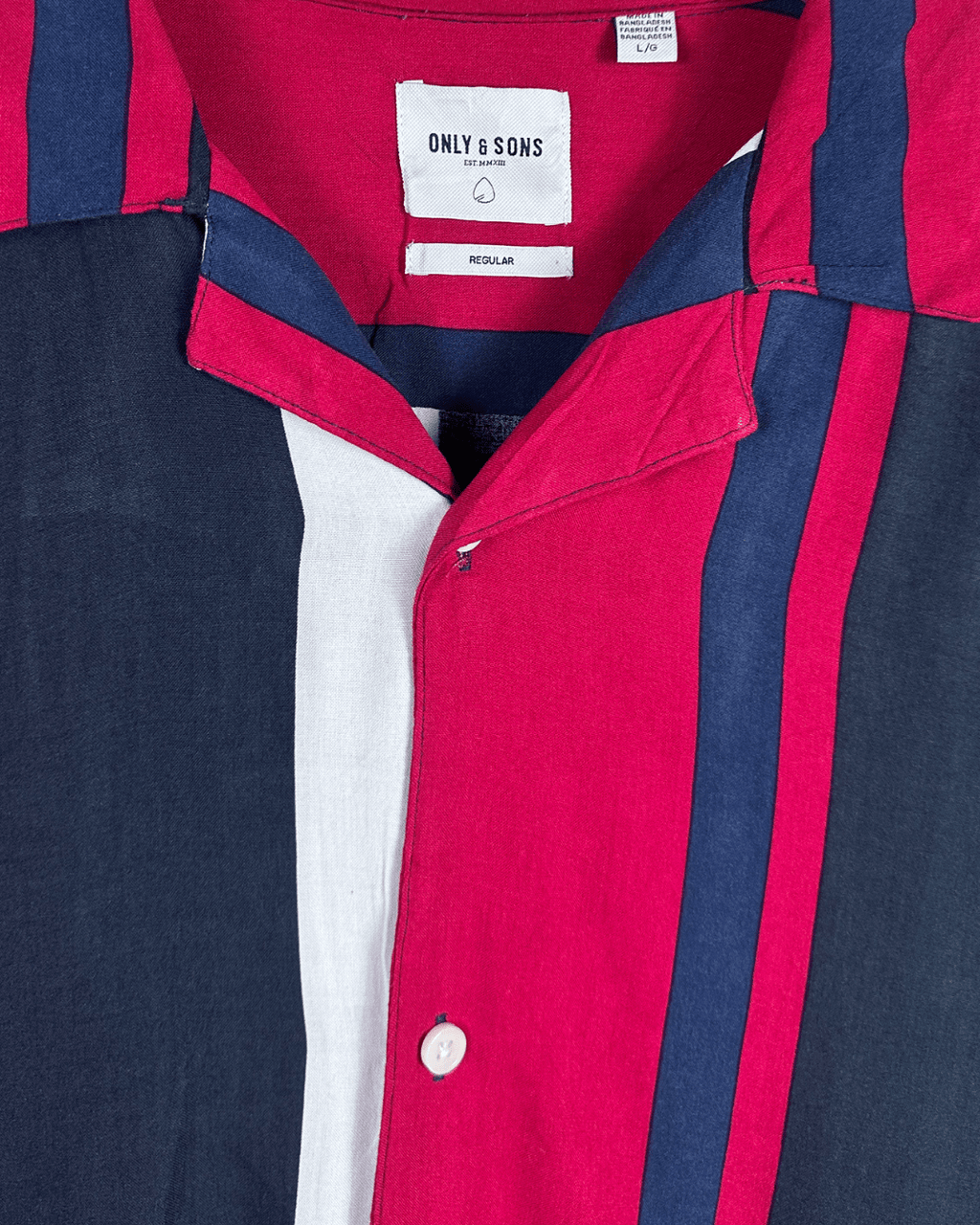 Only & Sons Striped Shirt - Large - Funkify