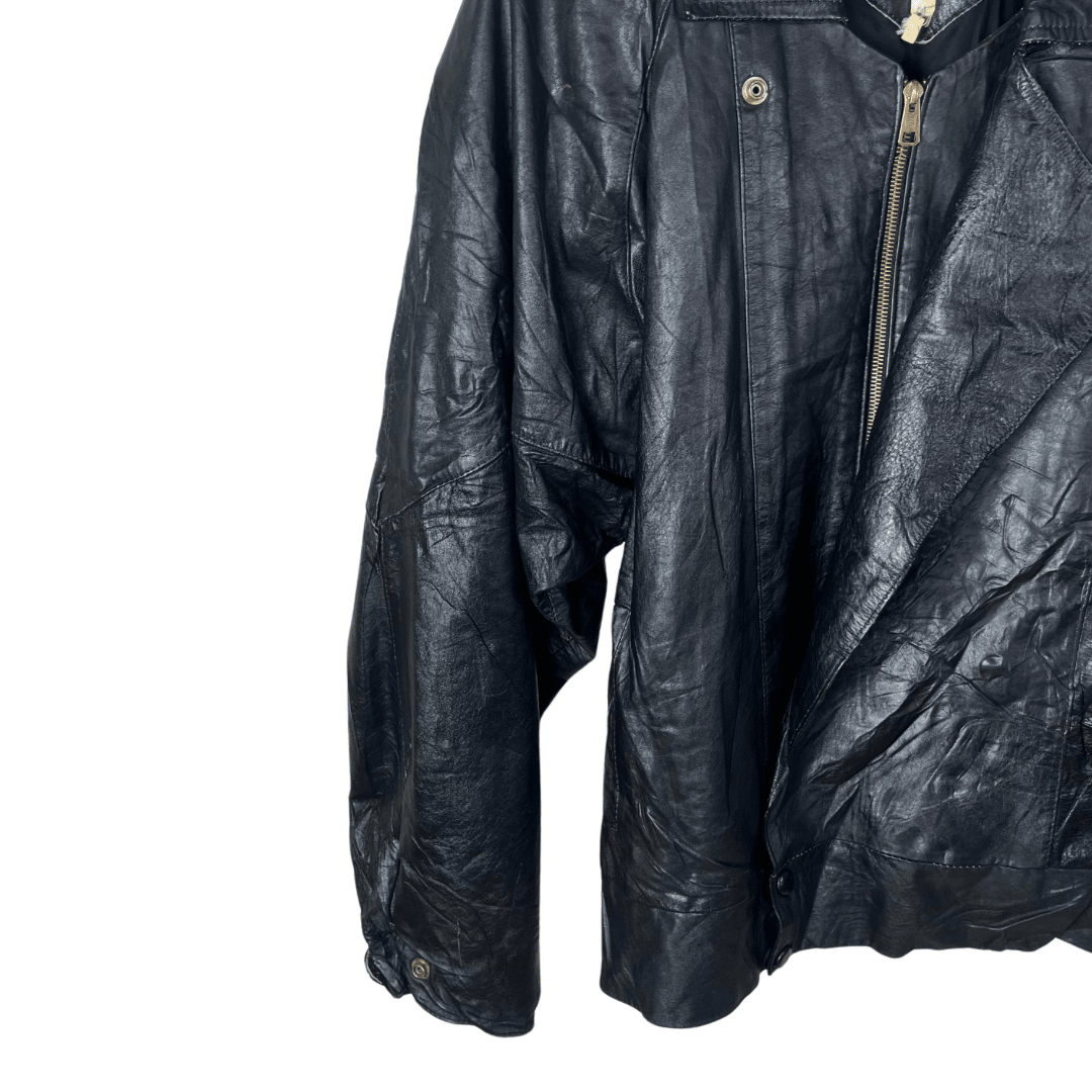 Otero Genuine Leather Jacket Large - Funkify