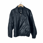 Otero Genuine Leather Jacket Large - Funkify