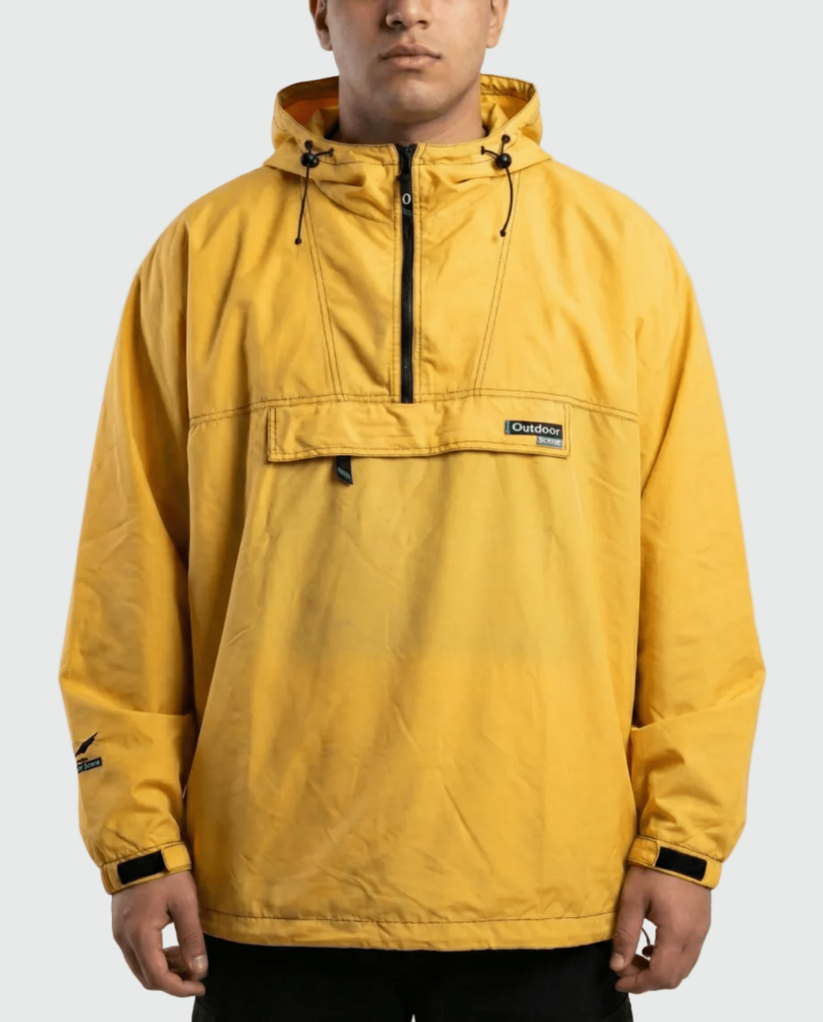 Outdoor Scene Half - Zip Hooded Jacket - Funkify