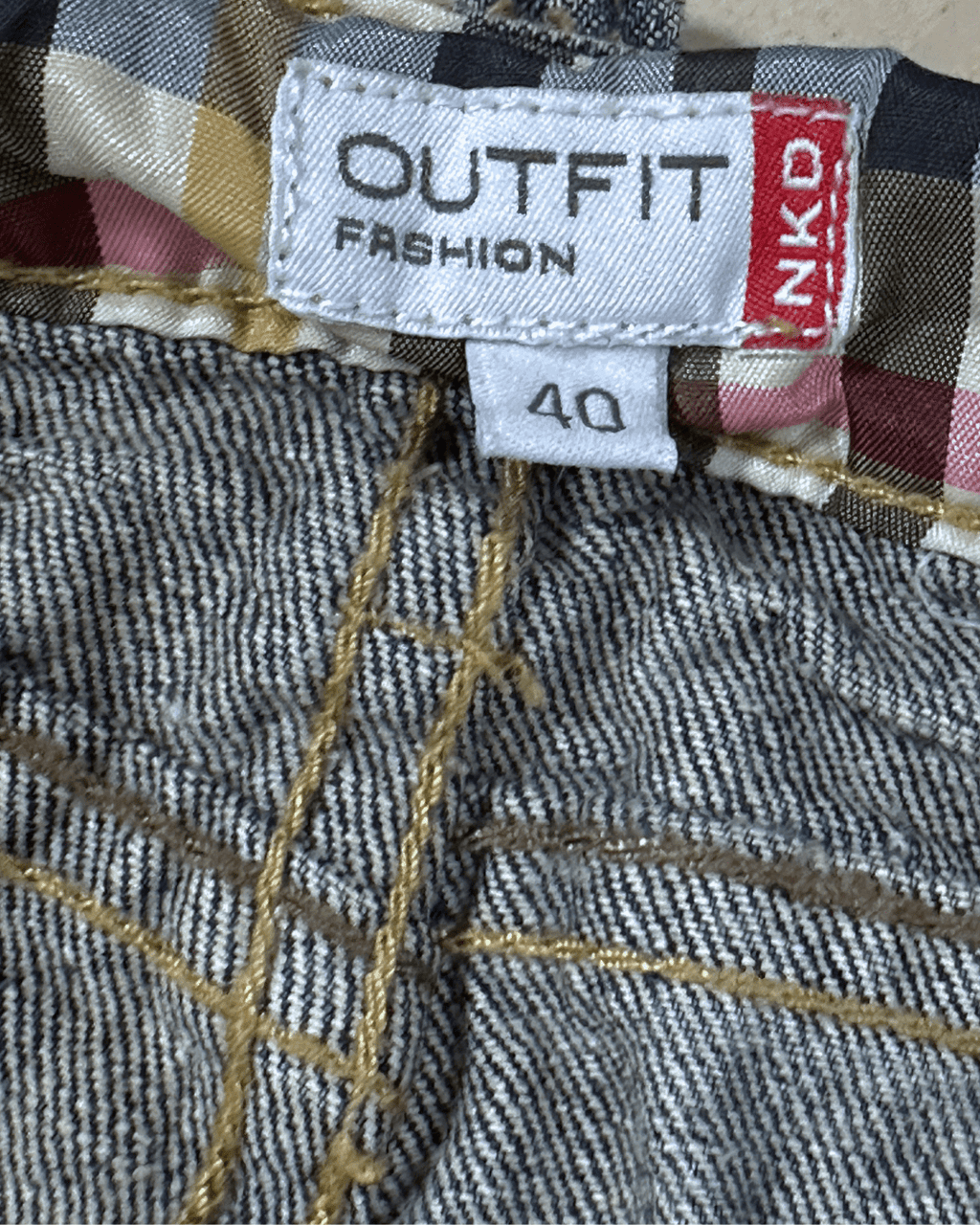 Outfit Fashion Denim Mini Skirt - Funkify