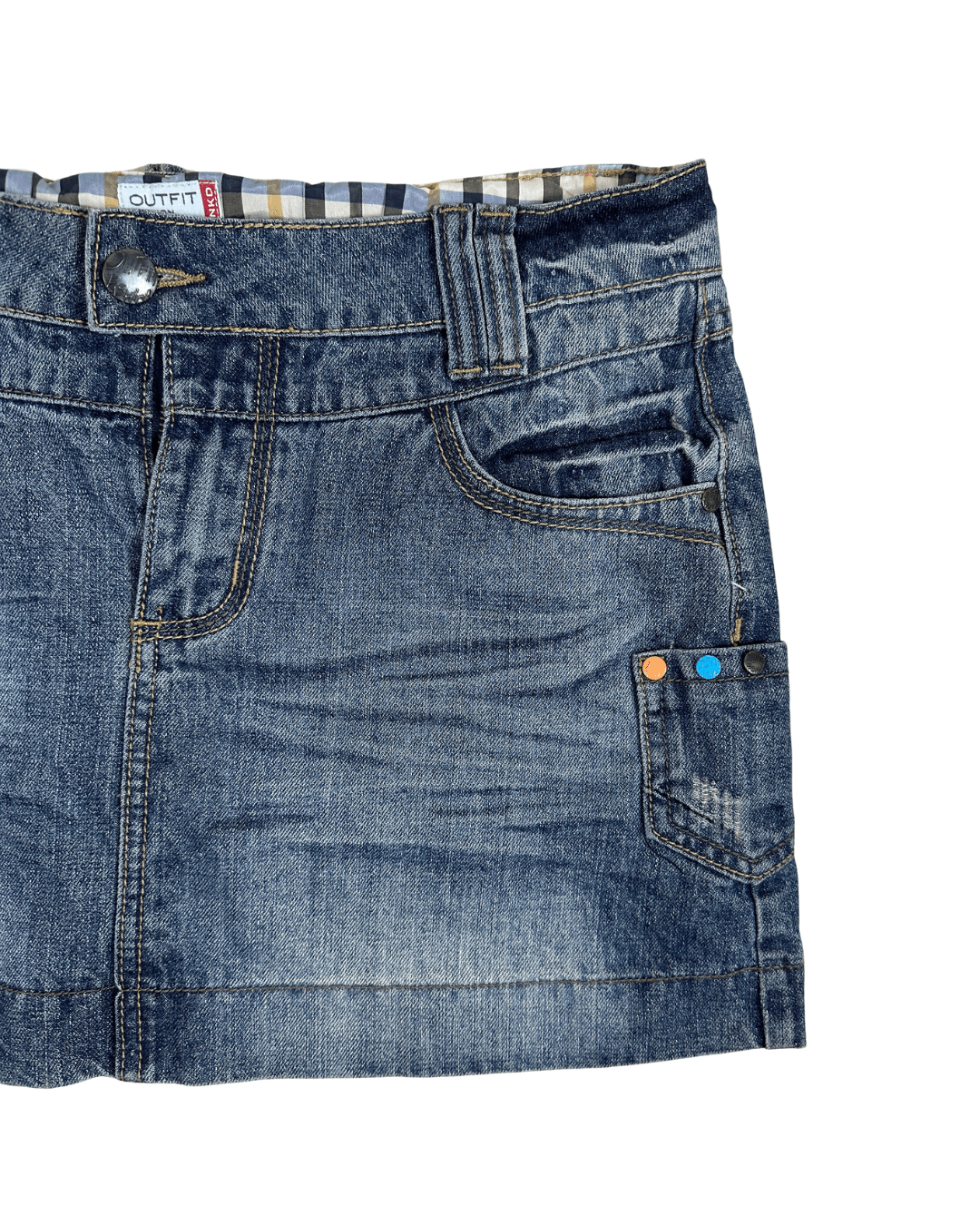 Outfit Fashion Denim Mini Skirt - Funkify