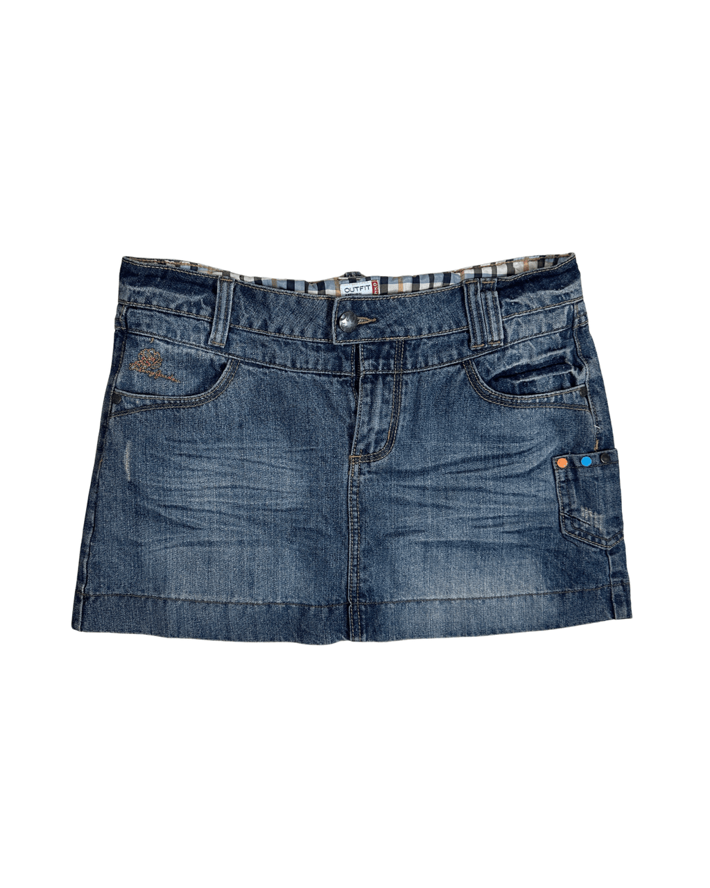 Outfit Fashion Denim Mini Skirt - Funkify