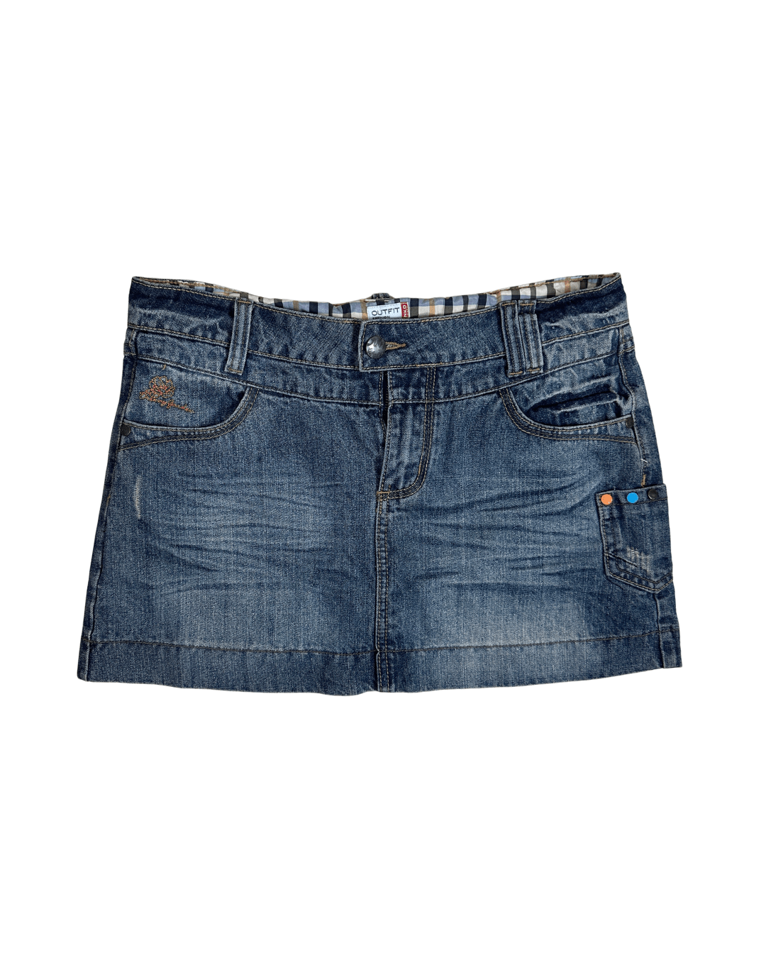 Outfit Fashion Denim Mini Skirt - Funkify