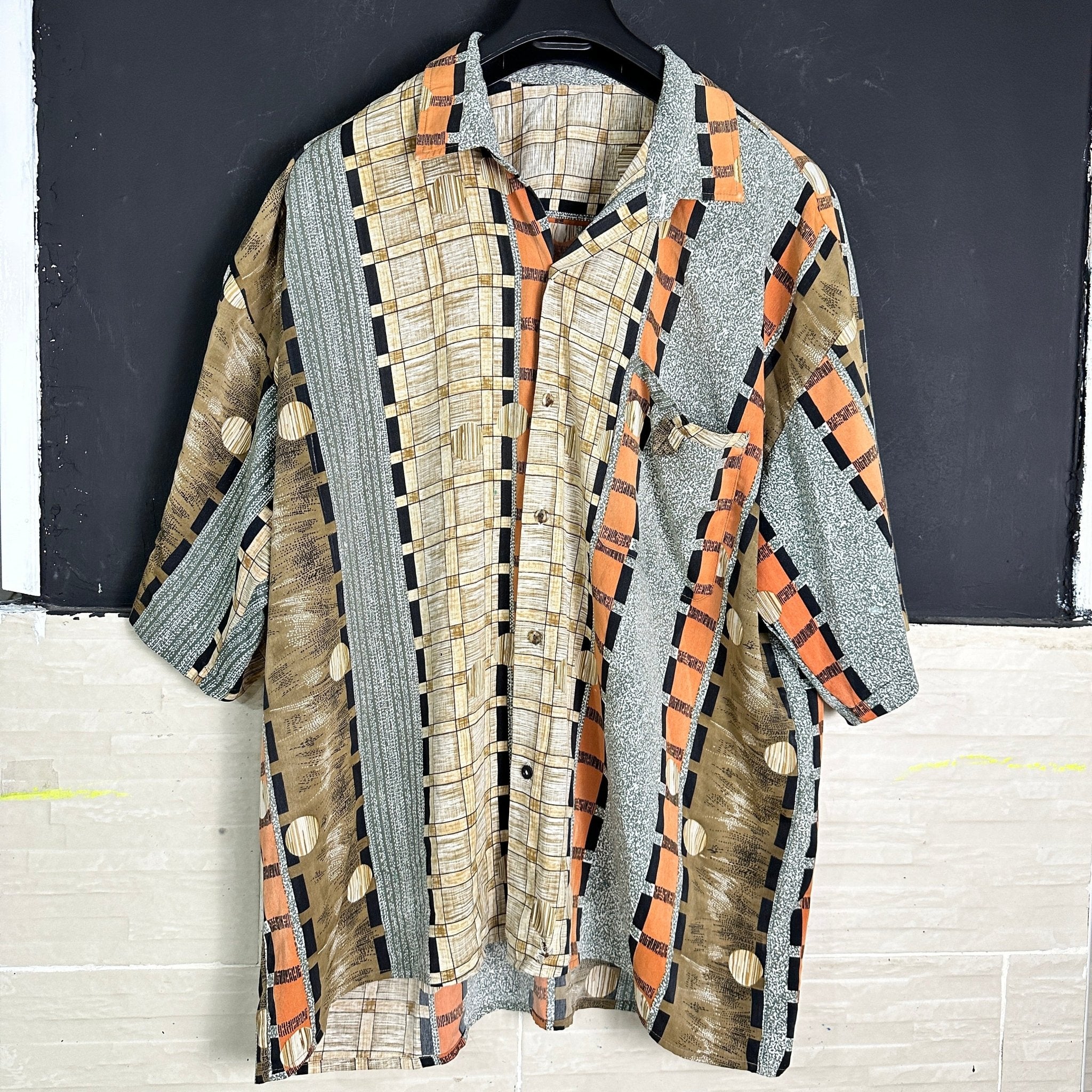 OverSized Patterned Shirt - Funkify