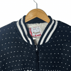 Pagani Winter Pattern Fur Lined Zip- up Sweater Large - Funkify