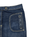Papaya Denim Mini Skirt - Funkify