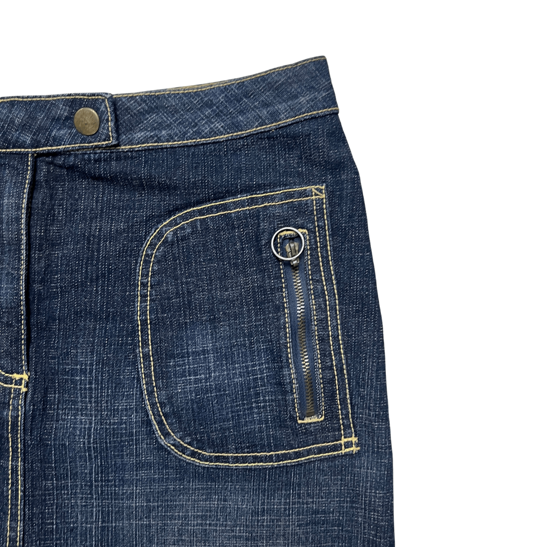 Papaya Denim Mini Skirt - Funkify