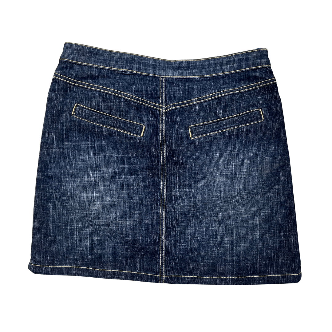 Papaya Denim Mini Skirt - Funkify