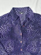 Passager Leopard Print Semi - Sheer Fitted Shirt - Funkify