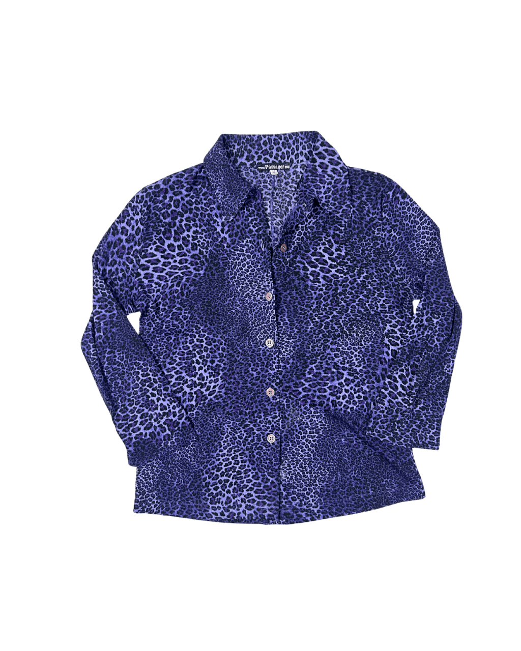 Passager Leopard Print Semi - Sheer Fitted Shirt - Funkify