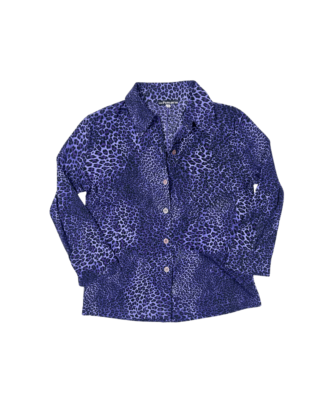 Passager Leopard Print Semi - Sheer Fitted Shirt - Funkify