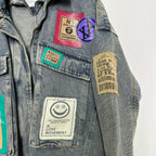 Patched Women's Denim Jacket - Funkify