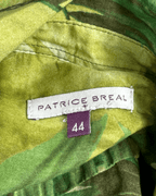 Patrice Bréal Tropical Leaf Sleeveless Women's Shirt – Size 44 - Funkify