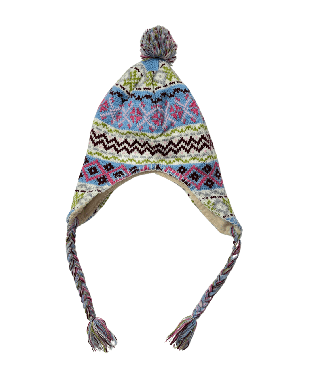 Patterned Earflap Beanie - Funkify