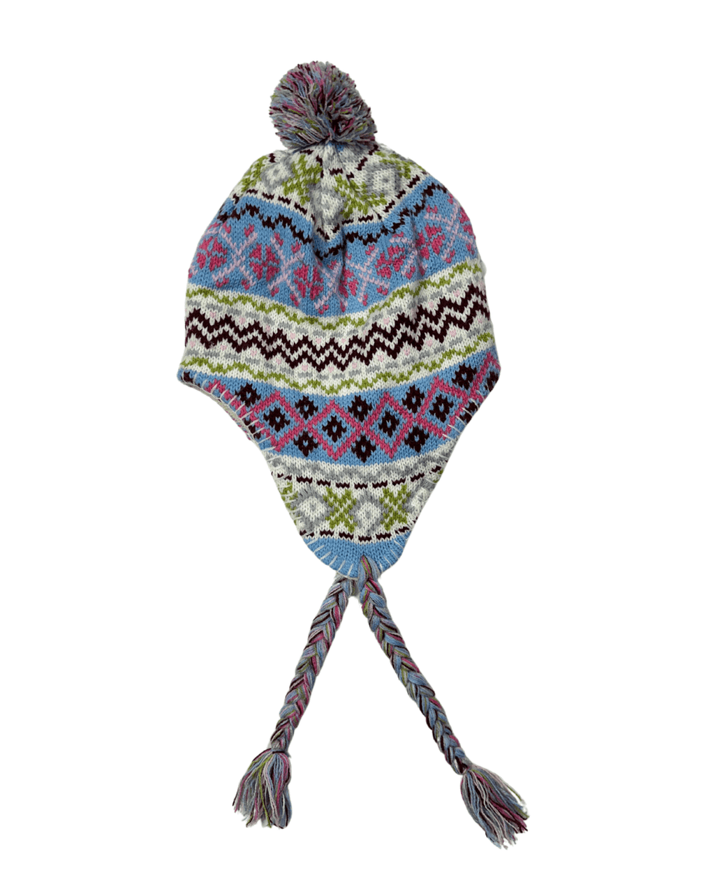 Patterned Earflap Beanie - Funkify