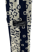 Patterned polyester necktie, 10.5 cm