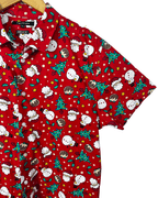 Peacocks Christmas Pattern Shirt - Large Regular Fit - Funkify