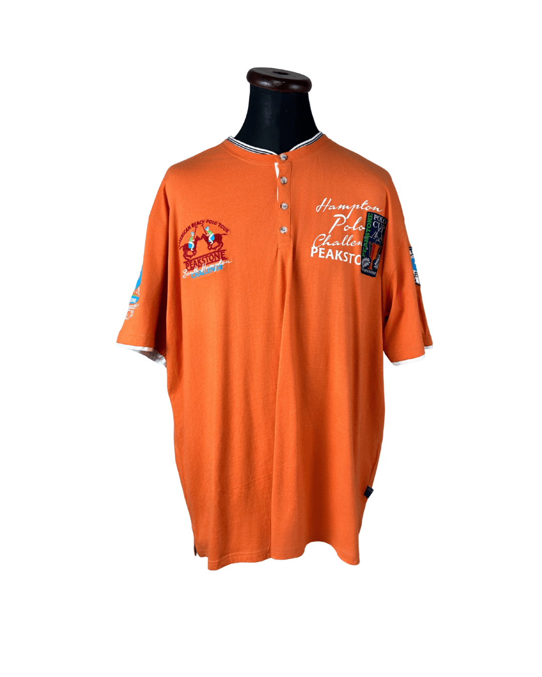 Peakstone American Beach Polo Tour Henley - Funkify