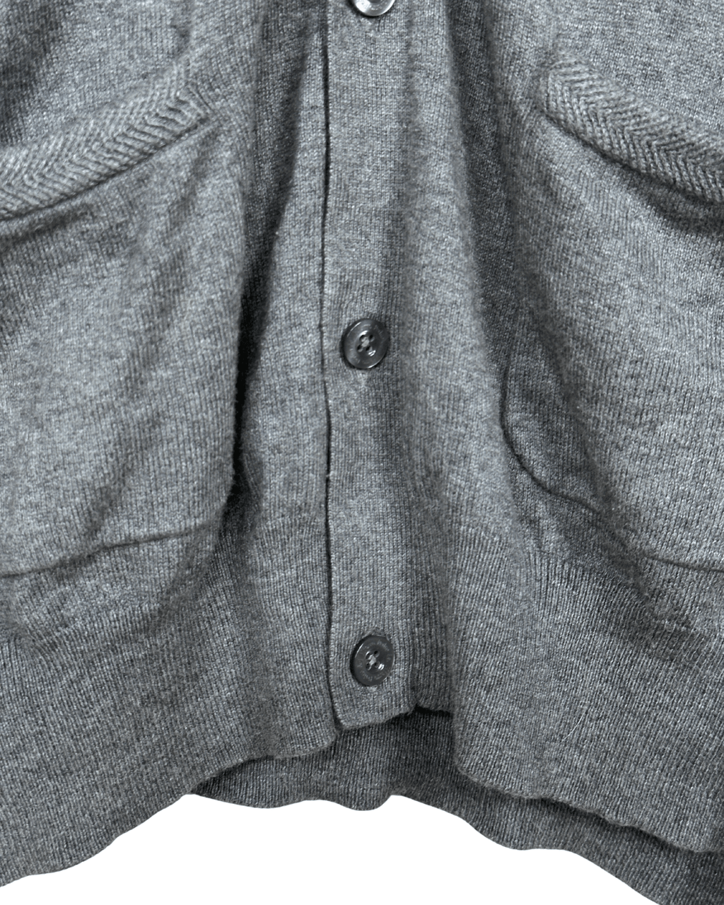 Pedro Del Hierro Gray Silk Blend Cardigan - Large - Funkify