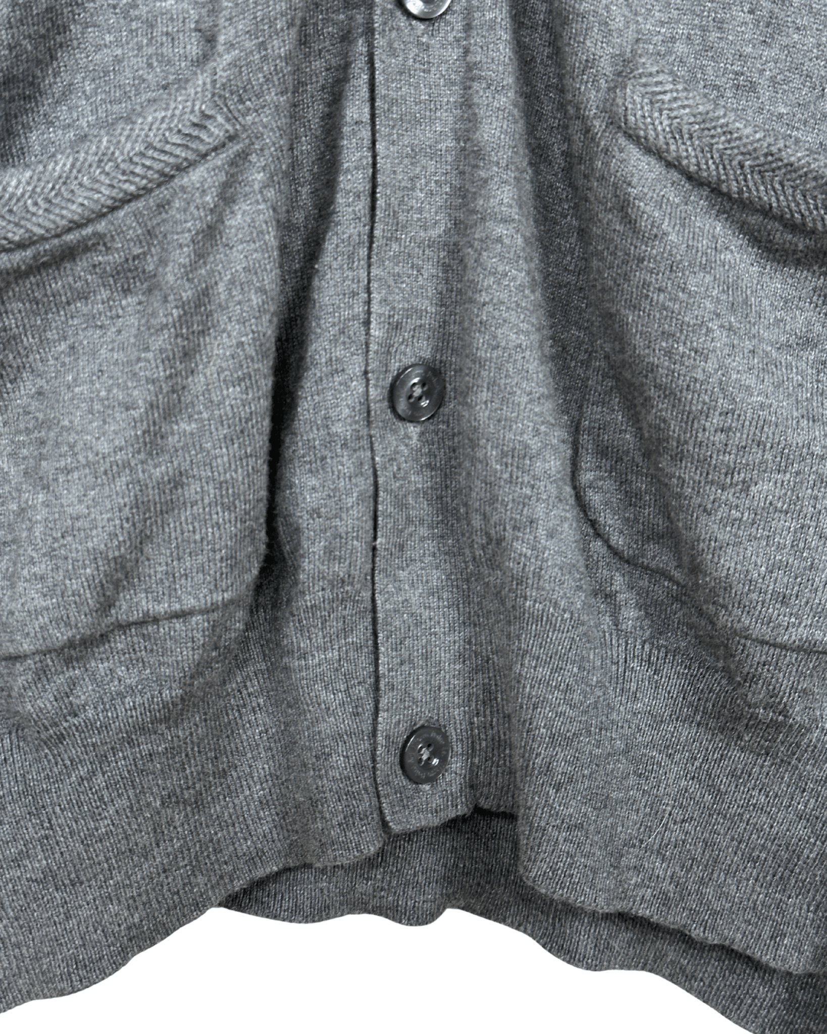 Pedro Del Hierro Gray Silk Blend Cardigan - Large - Funkify